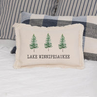 3 Evergreen Trees Personalized Lumbar Pillow