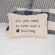 Load image into Gallery viewer, Personalized Love and a Dog Lumbar Pillow
