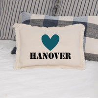 Personalized Heart One Line Text Lumbar Pillow