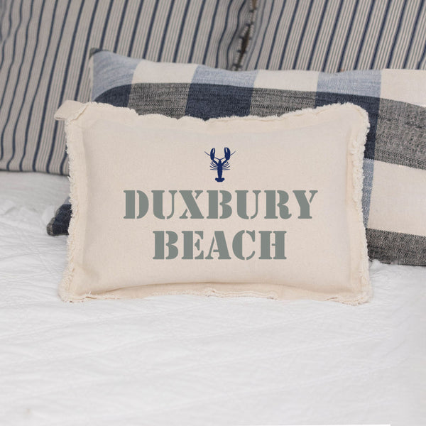 Personalized Lobster Two Line Text Lumbar Pillow