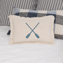Load image into Gallery viewer, Personalized Oars Lumbar Pillow
