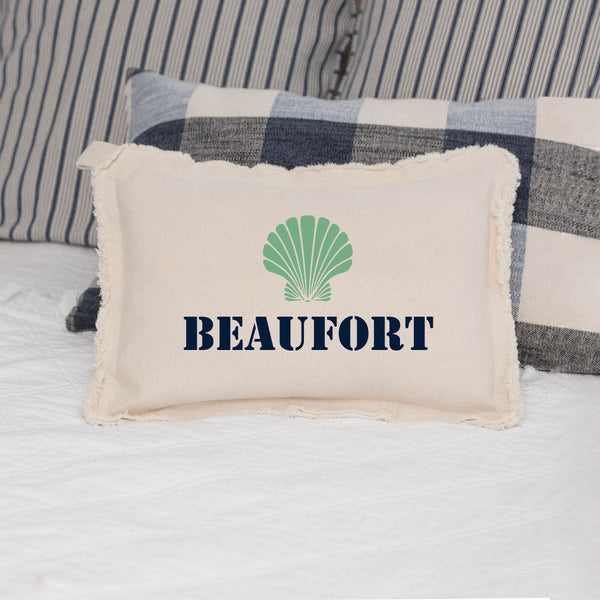 Personalized Shell One Line Text Lumbar Pillow