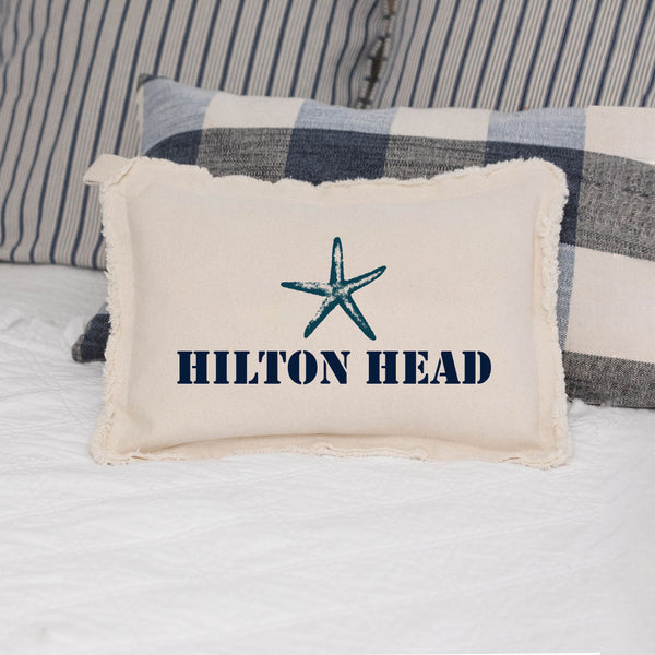 Personalized Starfish One Line Text Lumbar Pillow