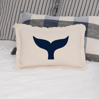 Personalized Whale Tail Lumbar Pillow