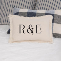 Initials Personalized Rectangle Pillow
