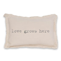 Love Grows Here Rectangle Pillow