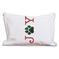 Joy Paw Print Lumbar Pillow