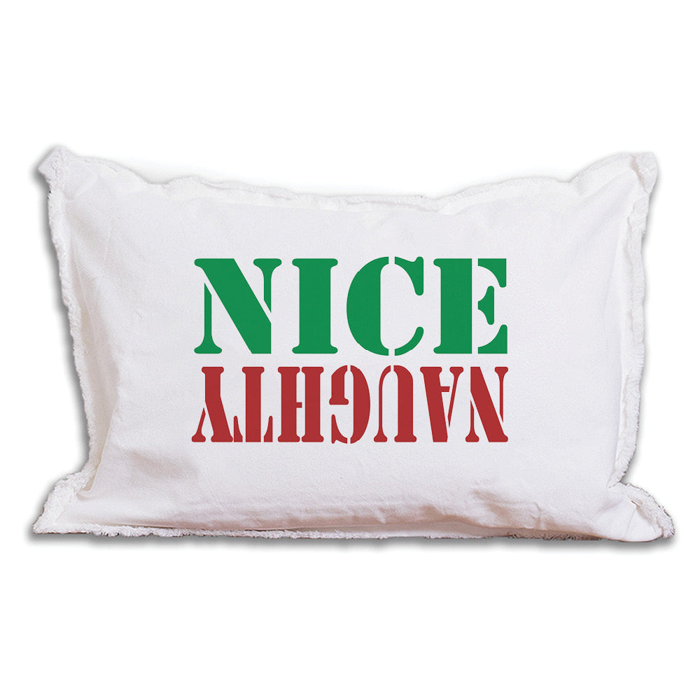 Naughty Nice Lumbar Pillow