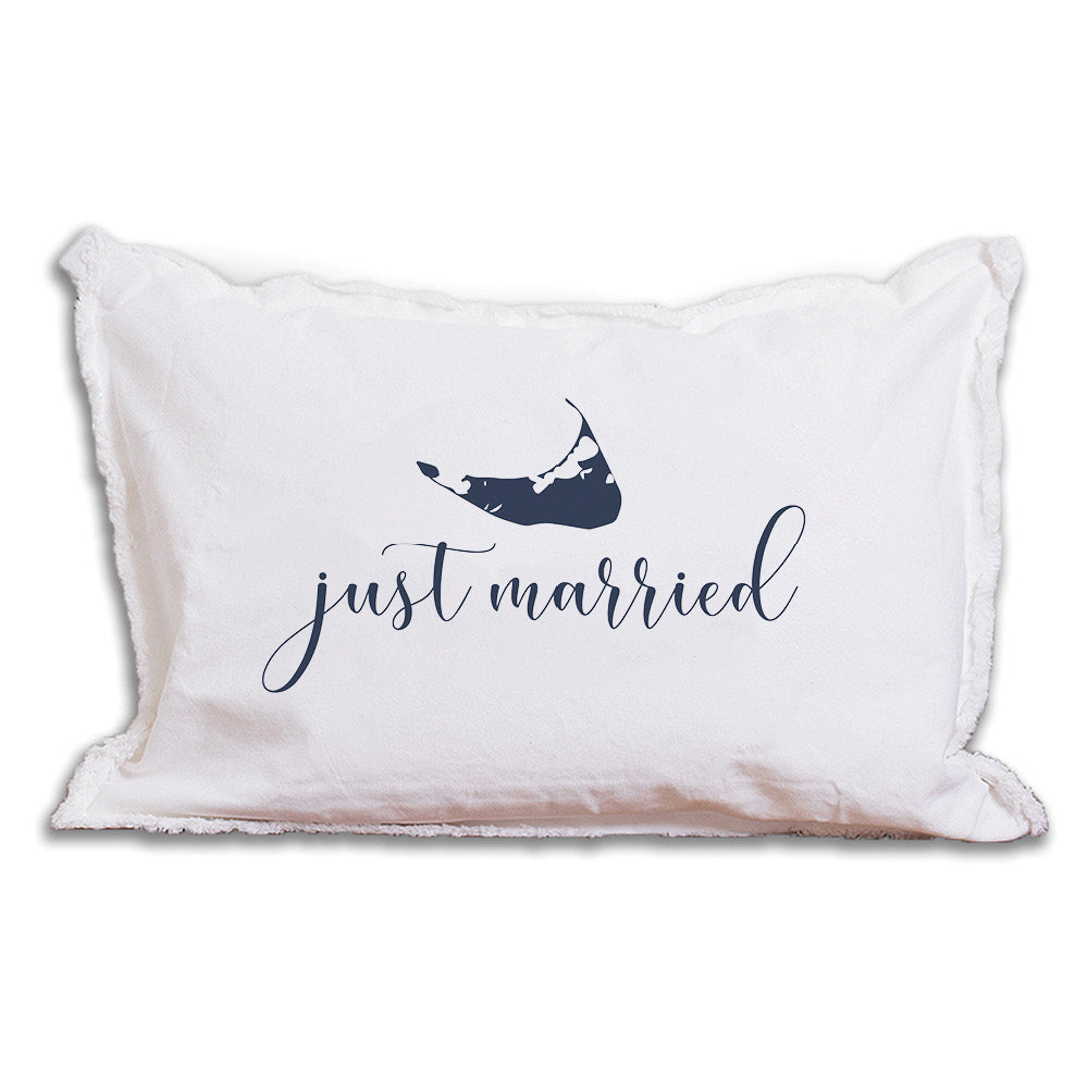 Nantucket Silo Just Married Pillow