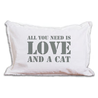 Love and Cat Lumbar Pillow