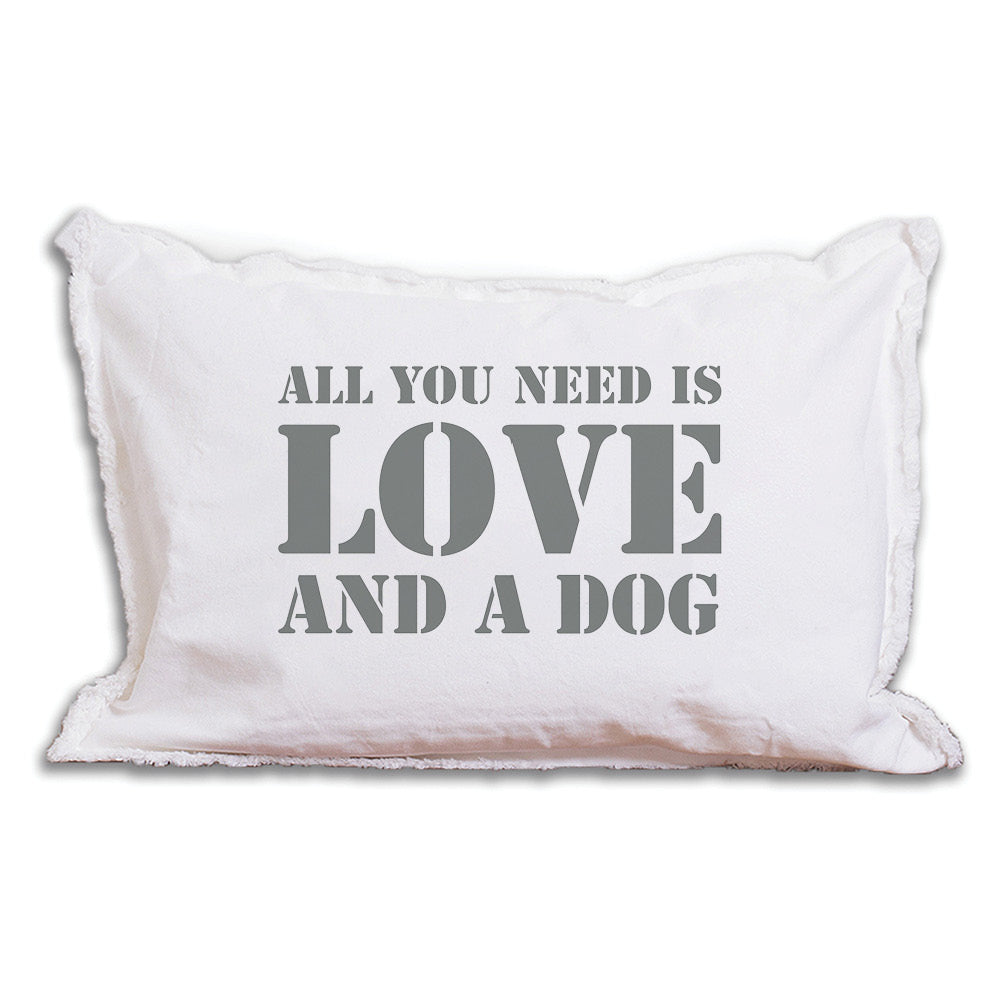 Love and Dog Lumbar Pillow