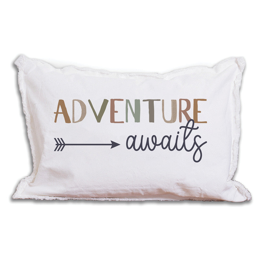 Adventure Awaits Lumbar Pillow