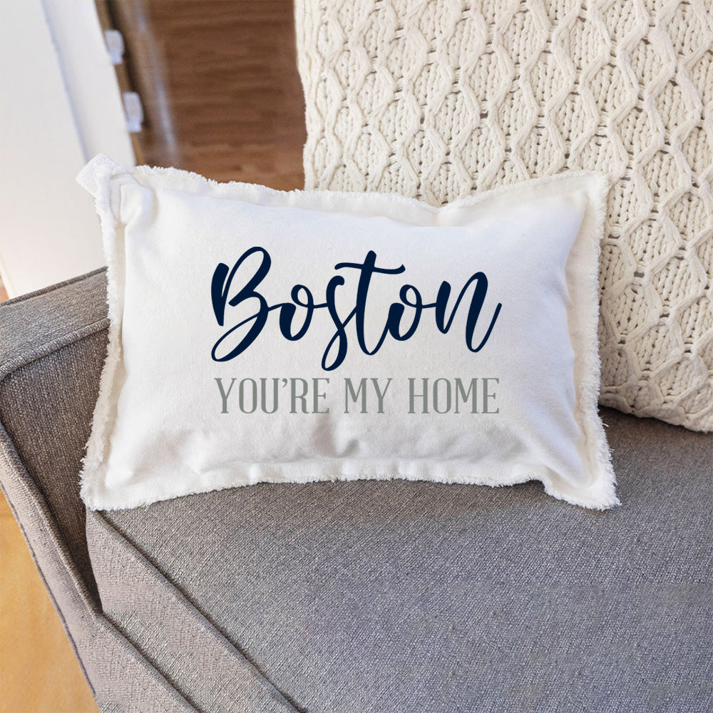 Boston You're My Home Lumbar Pillow