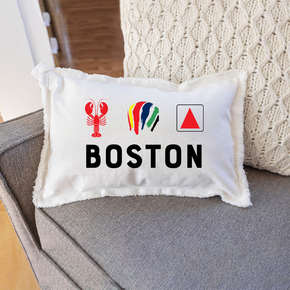 Boston Icons Lumbar Pillow