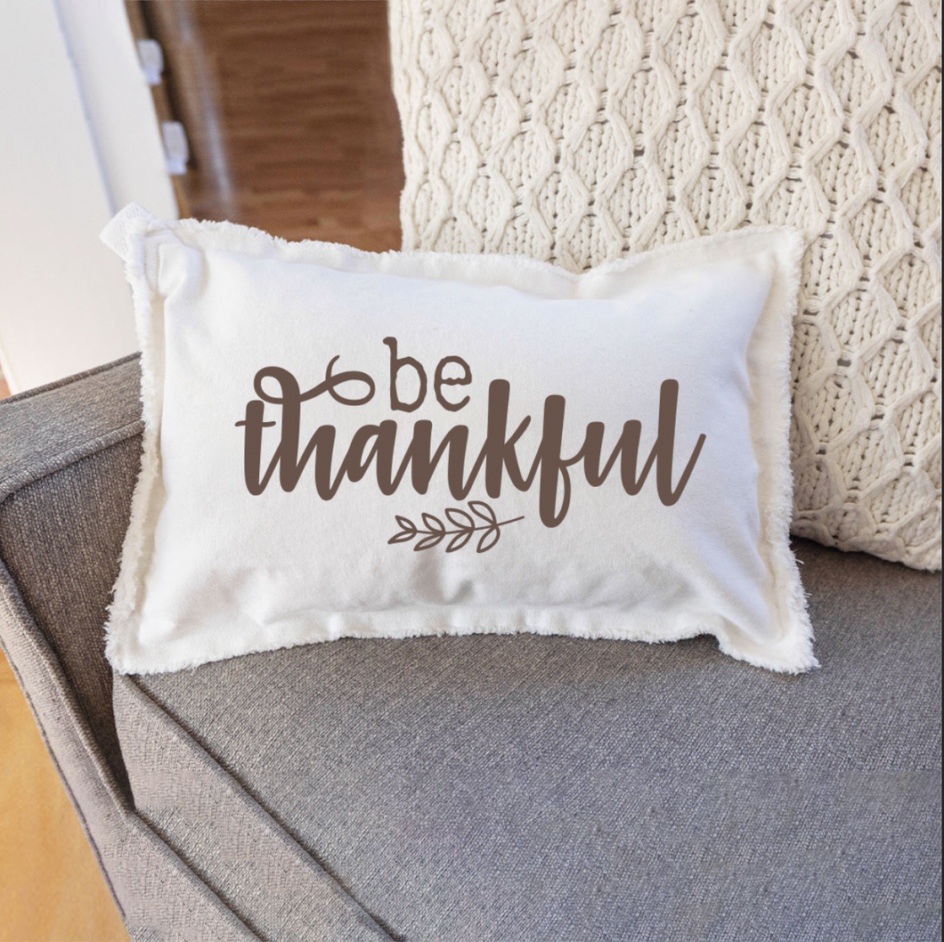 Be Thankful Lumbar Pillow