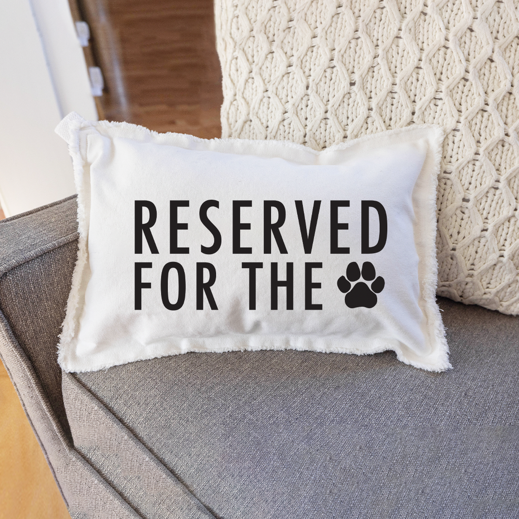 Reserved For The Paw Lumbar Pillow