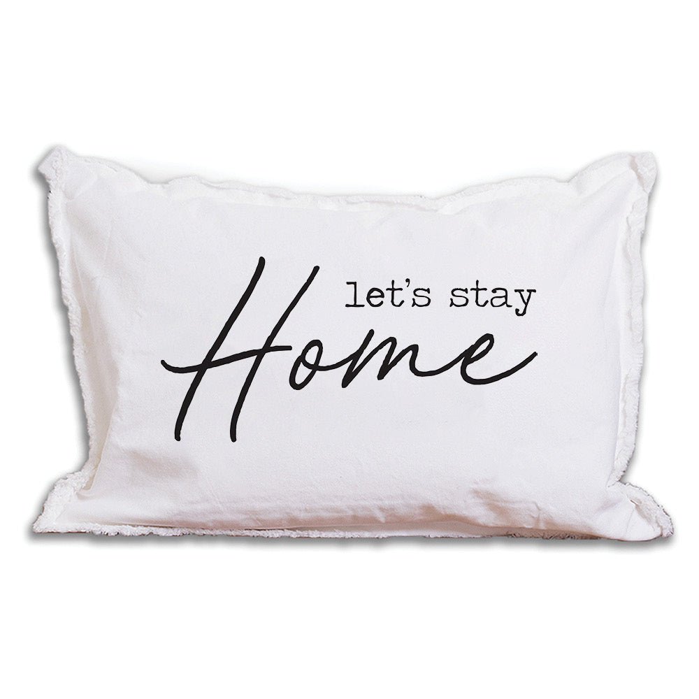 Let's Stay Home Lumbar Pillow