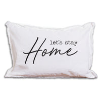 Let's Stay Home Lumbar Pillow
