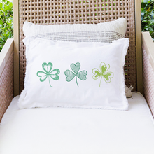 Load image into Gallery viewer, Repeating Shamrocks Lumbar Pillow
