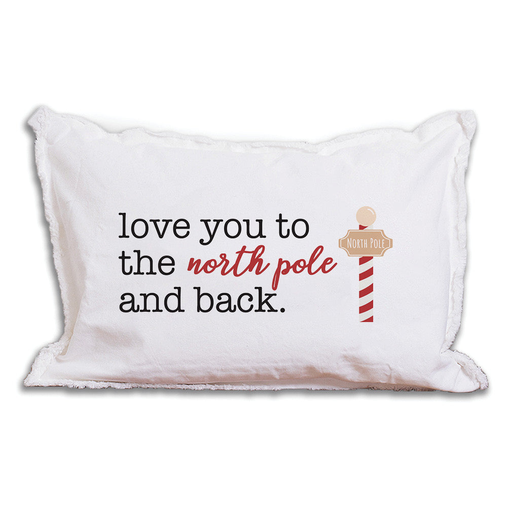 Love you to the North Pole and Back Lumbar Pillow