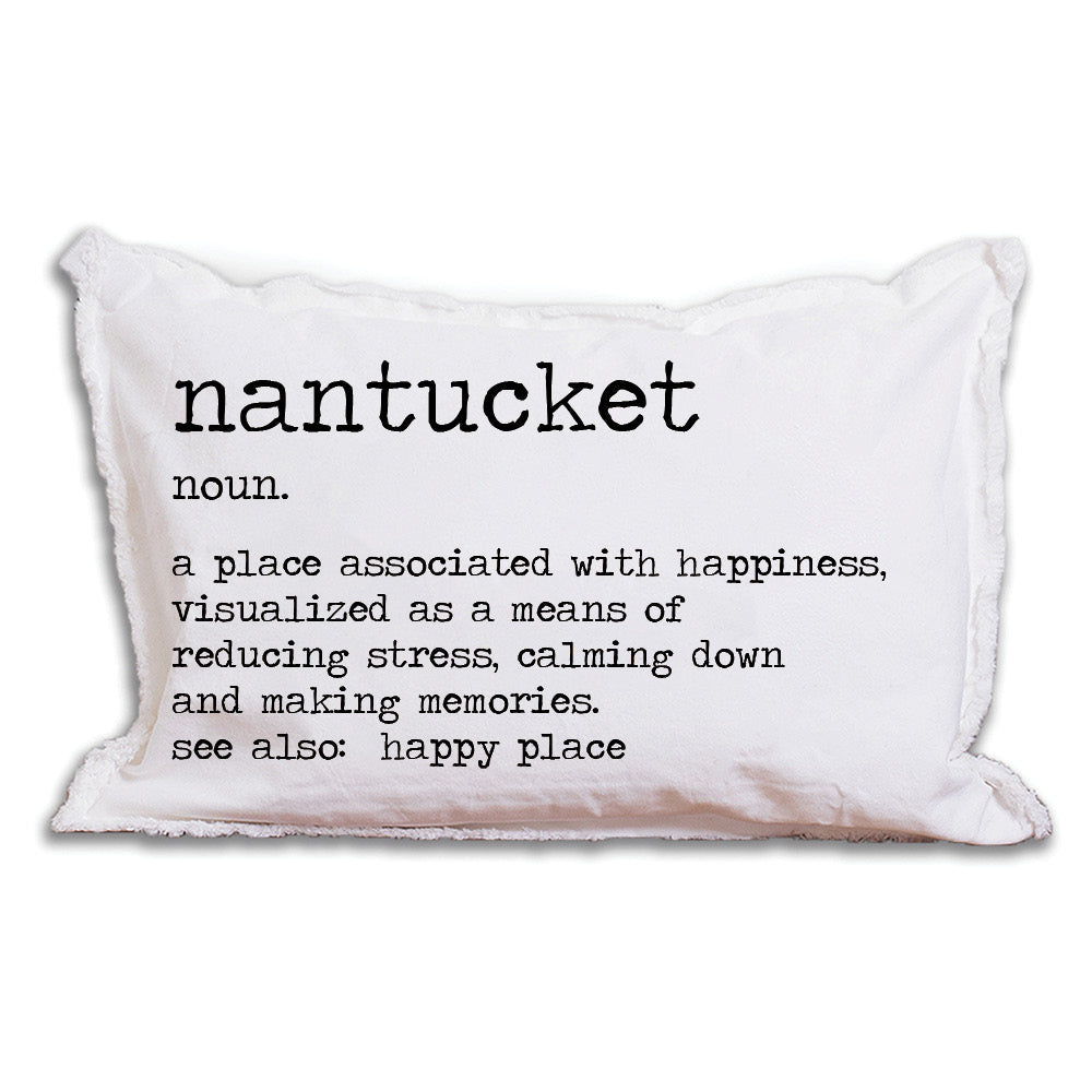 Your Happy Place Definition Personalized Lumbar Pillow
