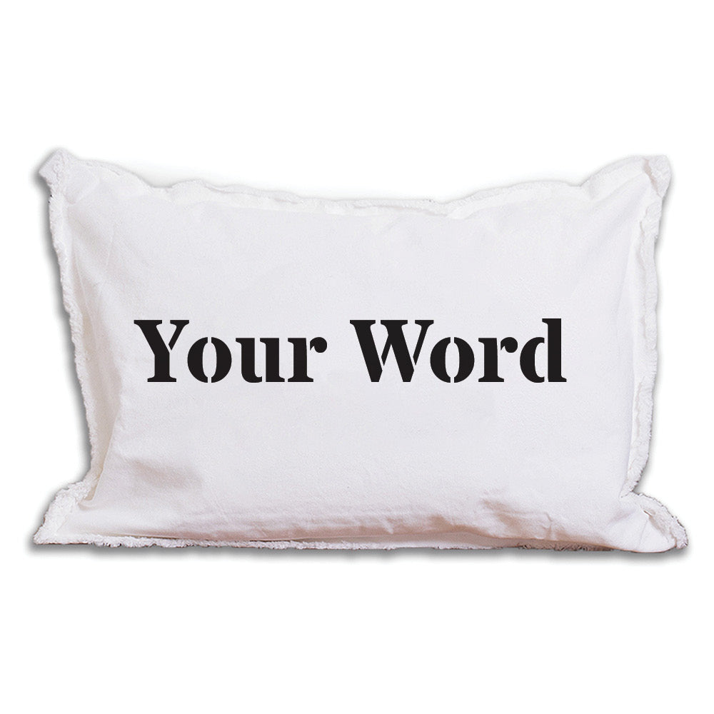 Your Word Times Lumbar Pillow