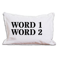 Your Word Two Lines Times Lumbar Pillow