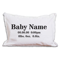 Birth Announcement Lumbar Pillow