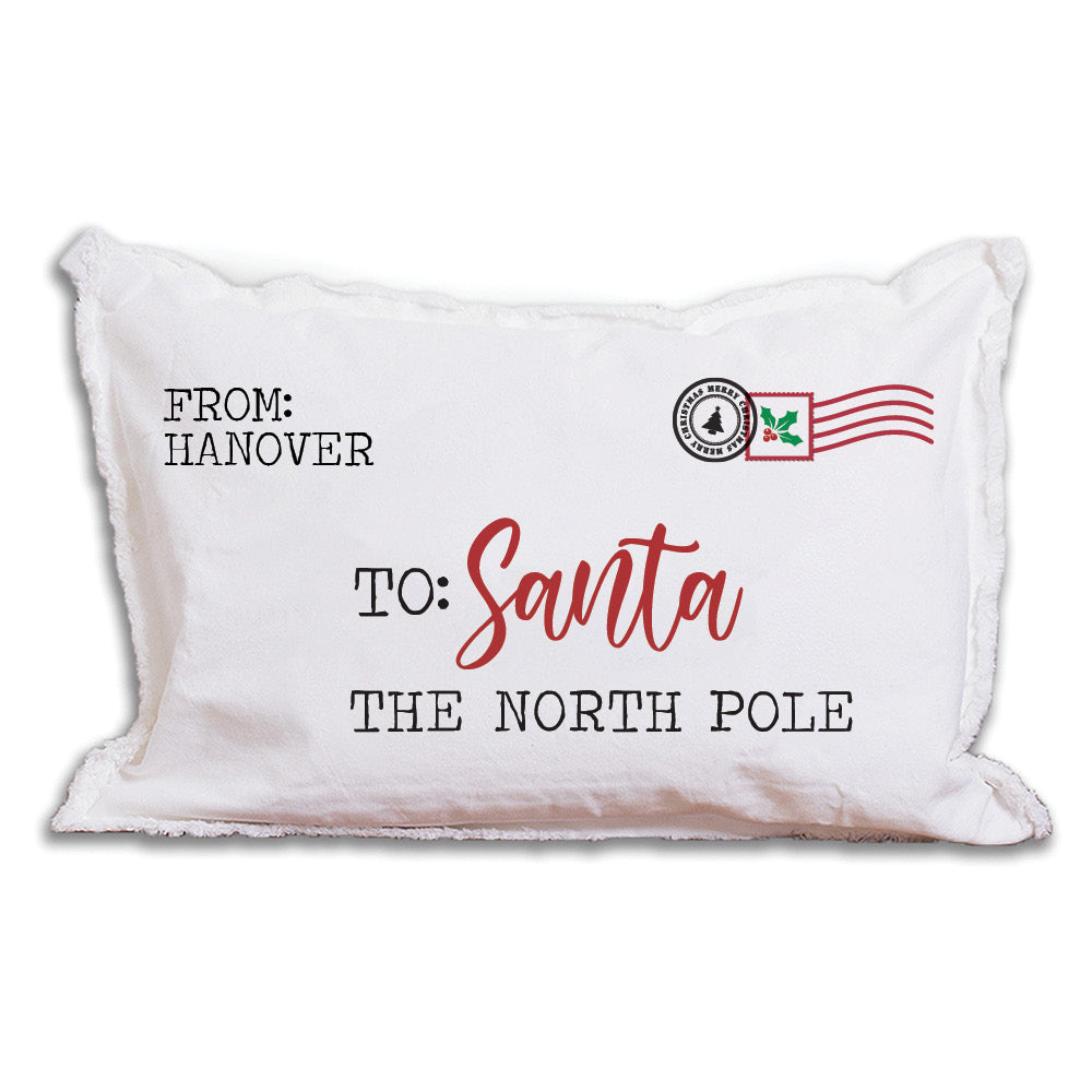 Personalized Letter To Santa Lumbar Pillow