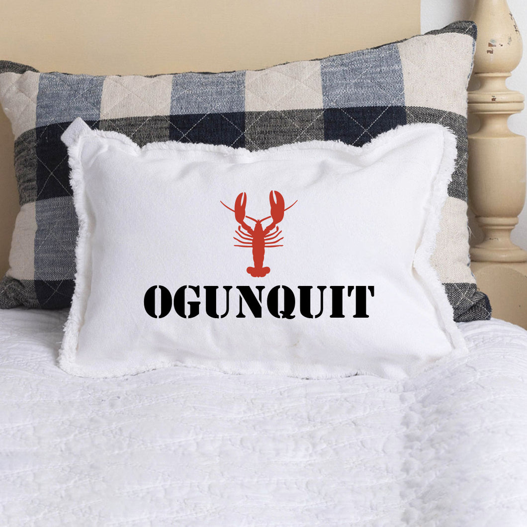 Personalized Lobster One Line Text Lumbar Pillow