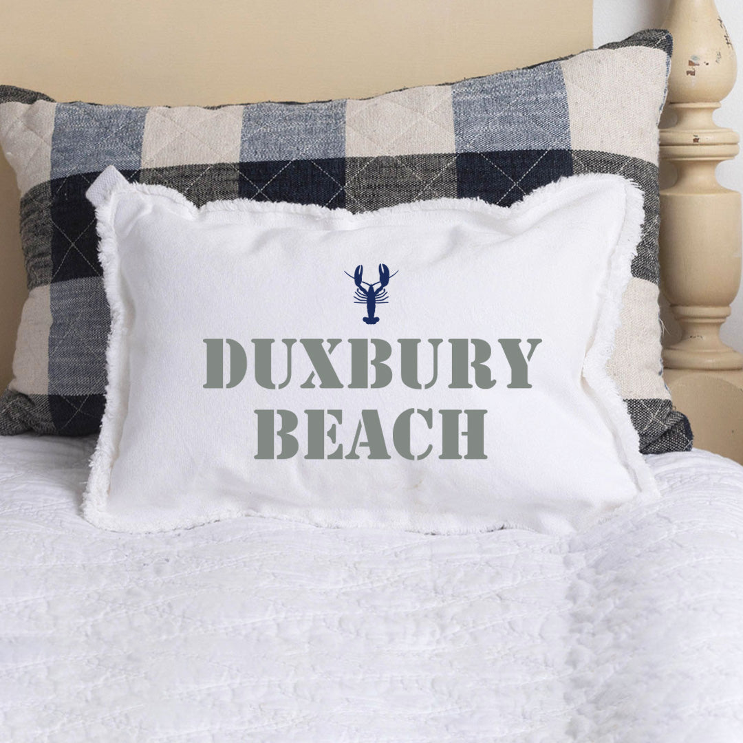 Lobster Two Line Text Personalized Lumbar Pillow