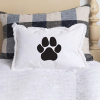 Paw Print Personalized Lumbar Pillow