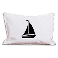 Sailboat Personalized Lumbar Pillow
