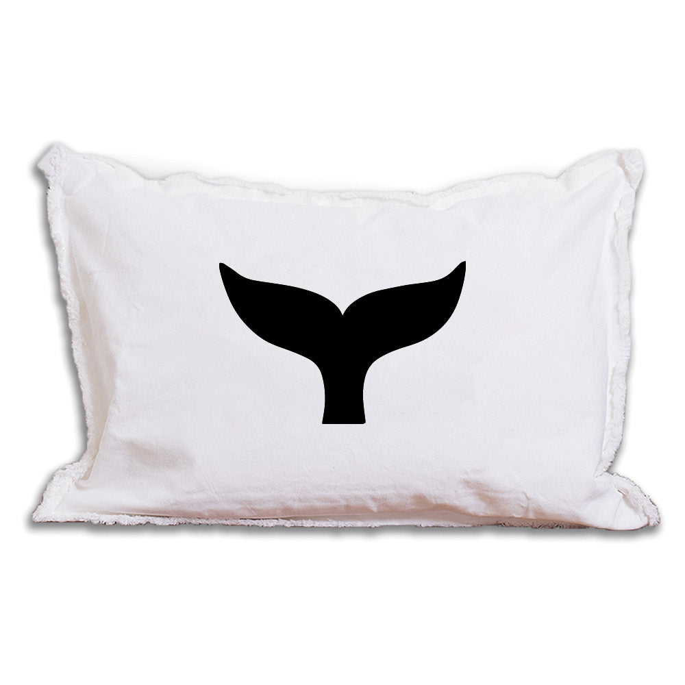 Whale Tail Personalized Lumbar Pillow