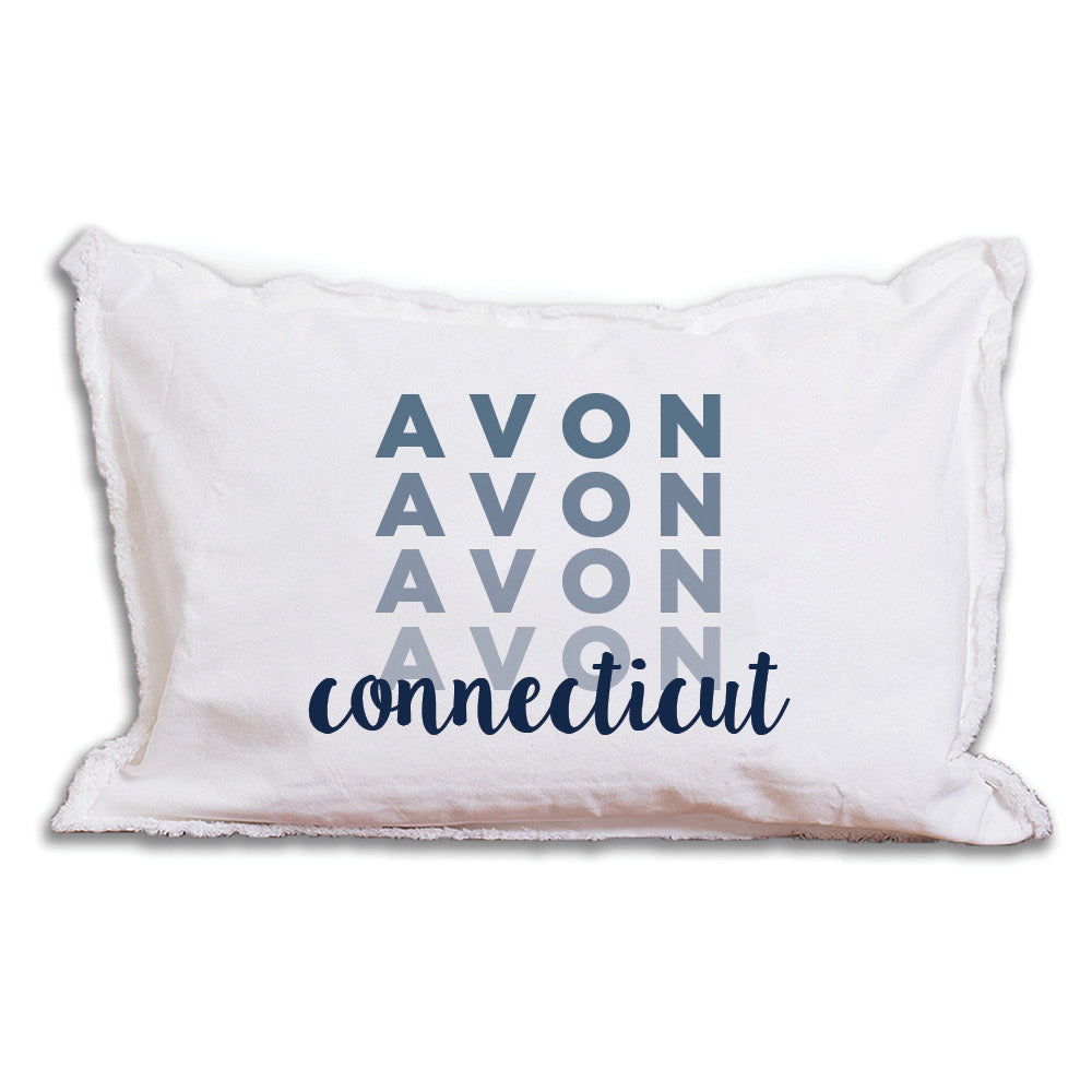 Repeating Word Personalized Lumbar Pillow
