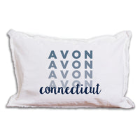 Personalized Repeating Word Lumbar Pillow