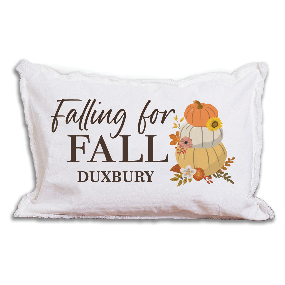 Falling For Fall Personalized Lumbar Pillow