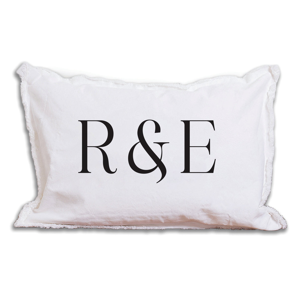 Initials Personalized Rectangle Pillow