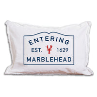 Personalized Lobster Entering Your Town Lumbar Pillow