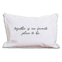 Together Is Our Favorite Place To Be Rectangle Pillow