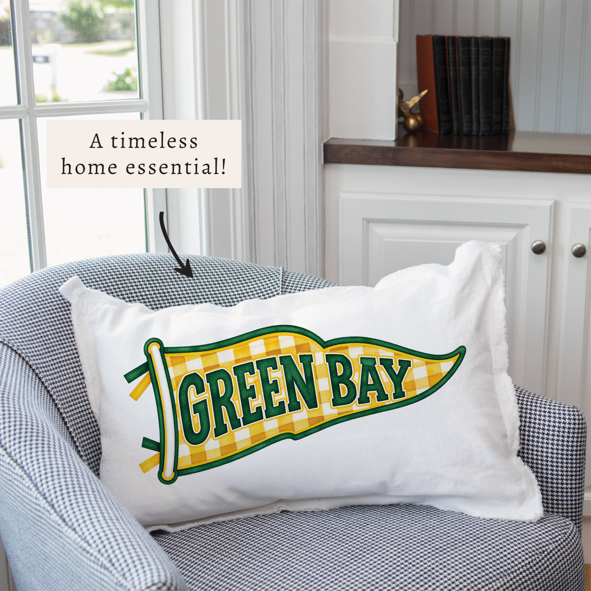 Green Bay Banner Pillow
