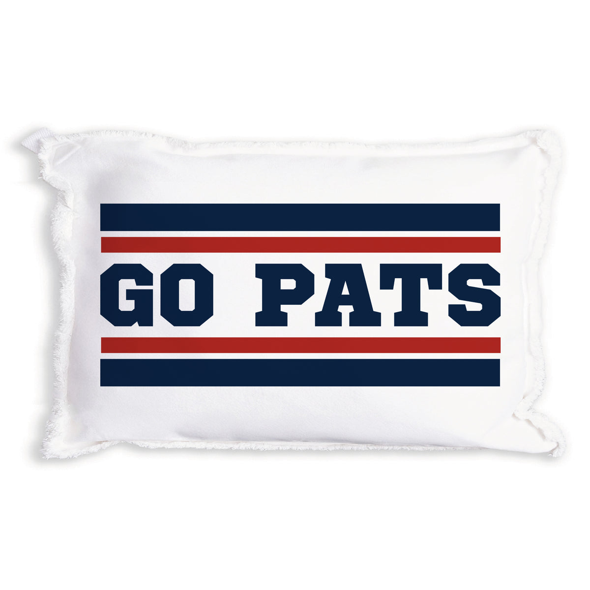 Go Pats Stripes Pillow