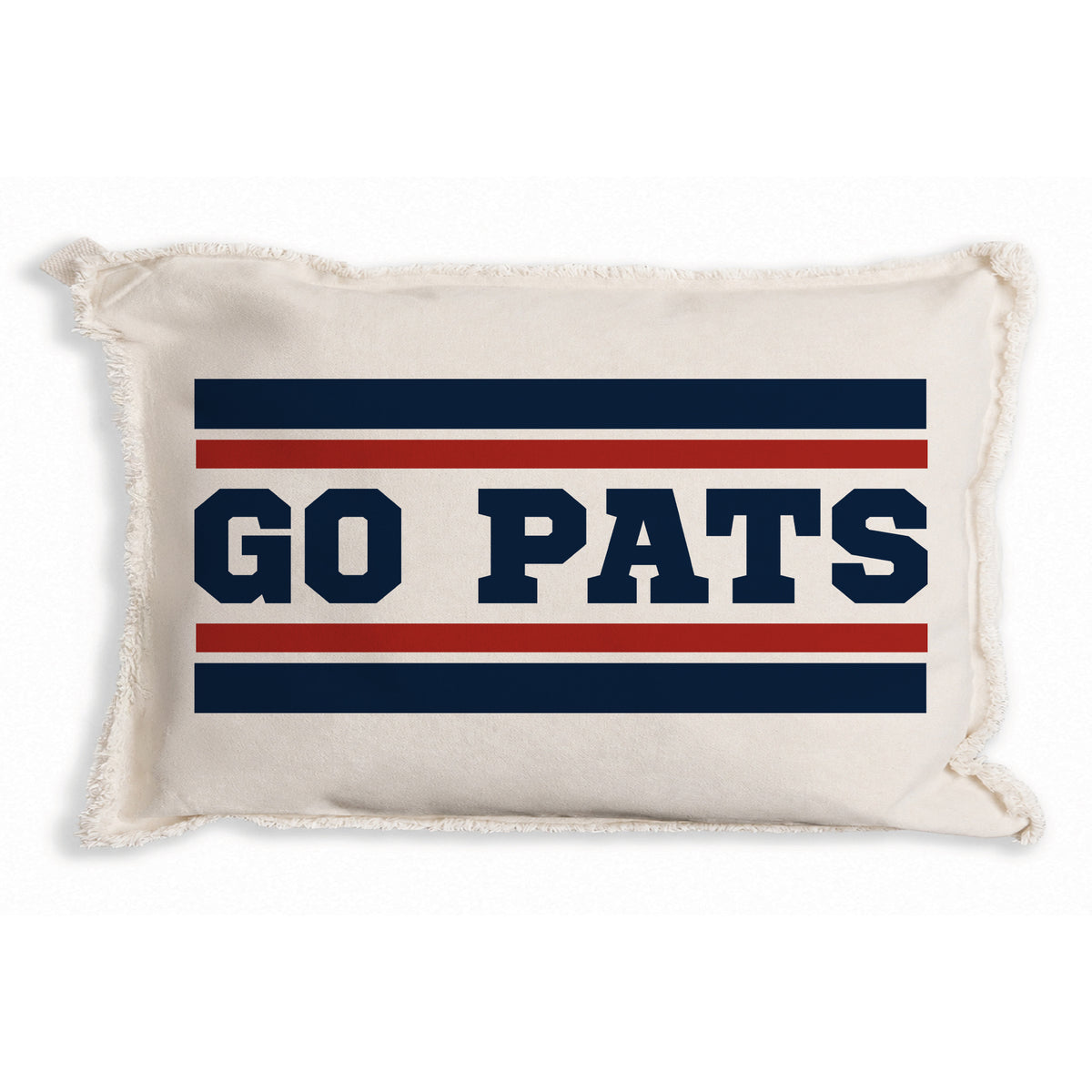 Go Pats Stripes Pillow