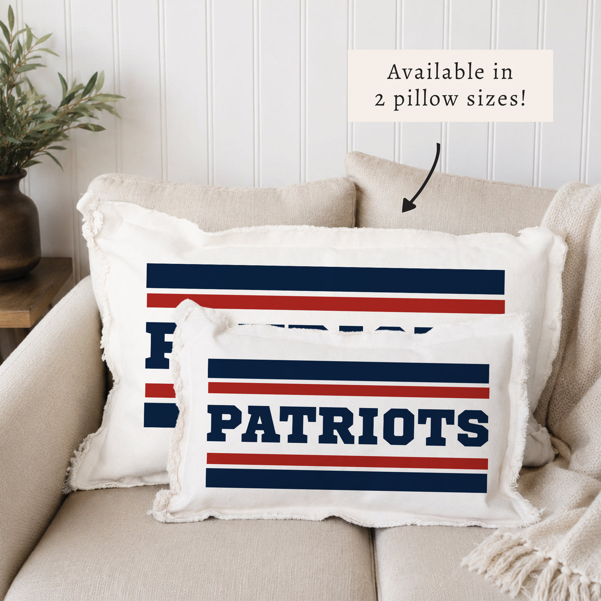 Patriots Stripes Pillow