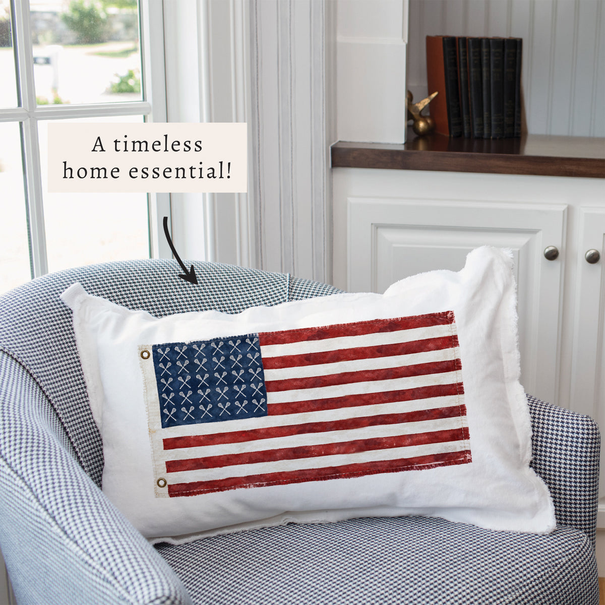 Lacrosse Flag Pillow