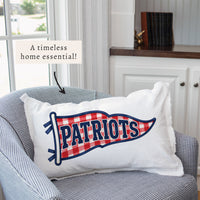 Patriots Banner Pillow