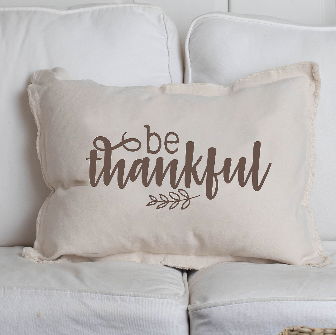 Be Thankful Lumbar Pillow