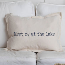 Load image into Gallery viewer, Meet Me at the Lake Lumbar Pillow
