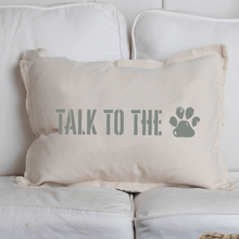 Load image into Gallery viewer, Talk to the Paw Lumbar Pillow
