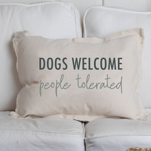 Load image into Gallery viewer, Dogs Welcome Lumbar Pillow
